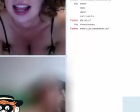 Horny Omegle Slut Challenges a Race to the Finish