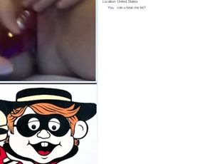 Naughty Omegle Slut Toying her Creamy Pussy to Orgasm ( Sound )