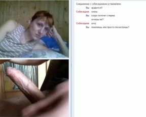 chatroulette #102 cum for mature. just watch