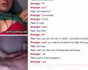 Curvy babe teasing big cock on sex chat