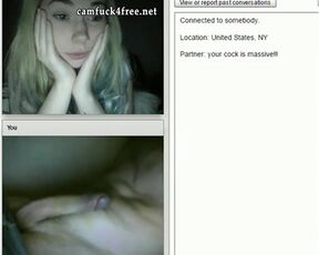 Girls Reacting to Big Cock on Webcam