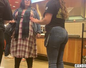 THICK Ass Girl in JEANS at Whole Foods