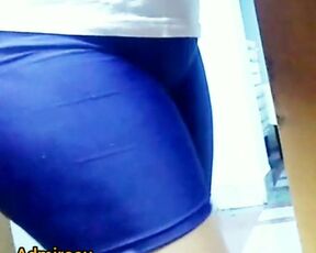 Coleguinhas de shortinho colado Nice ass teen in blue shorts