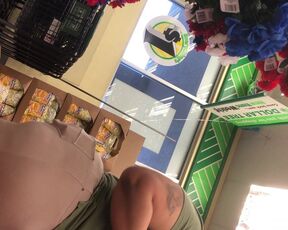 Big Booty Employee At Dollar Tree