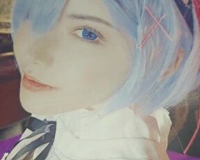 Re:ゼロ　レムコスプレをした深田えいみが可愛すぎて我慢できずにぶっかけしました　Re:Zero Eimi Fukada