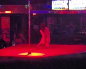 Kyra Dance's and Strips on Stage at a World Famous Strip Club