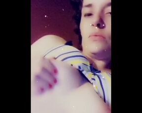 Petite little White Girl gives a Tease after Recovery of having her Baby