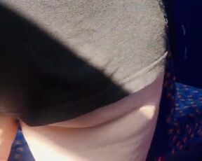 Chubby pawg on the bus