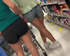 Mom and Daughter Ass close up