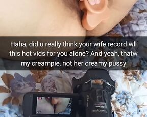 Your creampied wife recording a vid for you! -Milky Mari