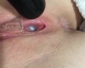 Creamy pussy of german girl