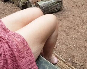 The forest queen showing toes.