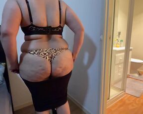 Wearing My Sexy Bra, Thong and Dress - Milky Boobs and Butt Teasing 4K 60FPS