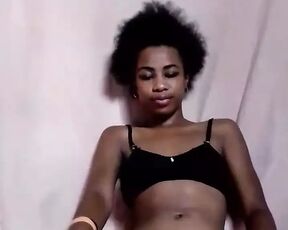 Hot black teen bitch wants your cum