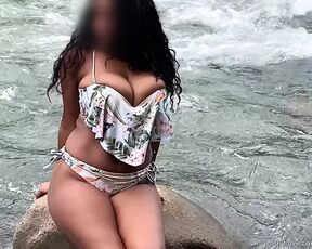 I Spot a Mega Titty Goddess at the River