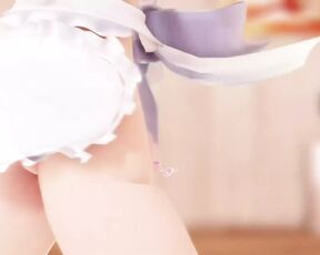 Tsuina-Chan Dancing Only In Sexy Apron (3D HENTAI)