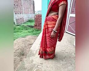 Village wife showing outdoor