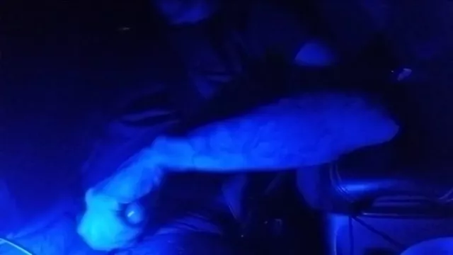 Stroking cock while driving