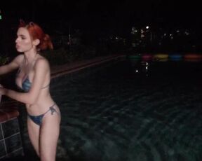 Amouranth Hot Twitch Clip 34 - Pool Sex STREAM TITS JOB