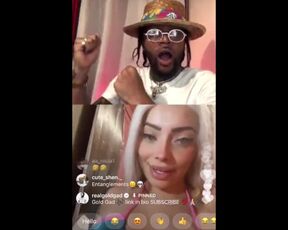 INSTAGRAM MODEL PINKKY_NY AND WIFE TEASES GOLD GAD ON INSTAGRAM LIVE