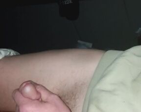 Solo masturbating in the basement.