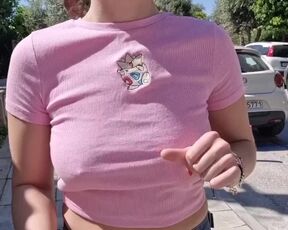 I flash my breasts while walking in public