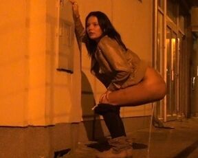 Night Piss On Street Corner