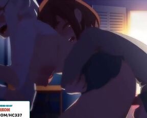 RUMI FUCKED BY FUTANARI URARAKA AND GETTING CREAMPIE | ME HERO ACADEMIA FUTA HENTAI ANIMATION 60FPS