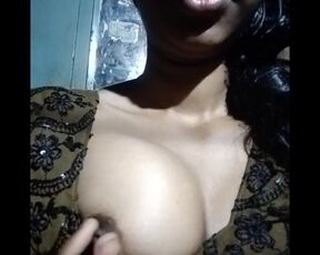 Indian Cute Desi girl Shows her thick nipples