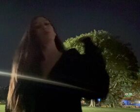 Artemisia Love Late Night Smoking Fetish @ the Park Italian Milf Full Videos on OF